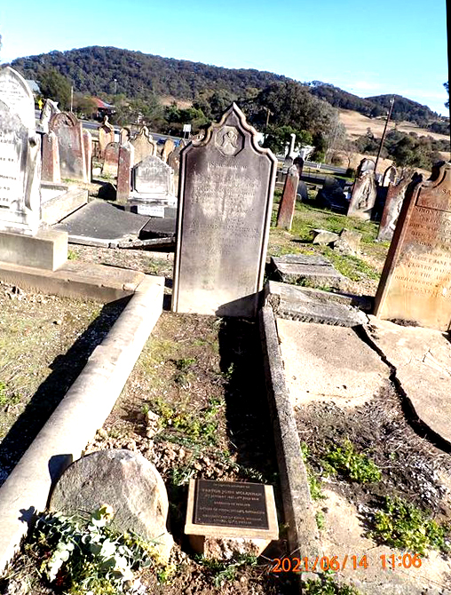 Photo of headstones/Trevor John McLennan 1934-2015 plaque Bowenfels cem